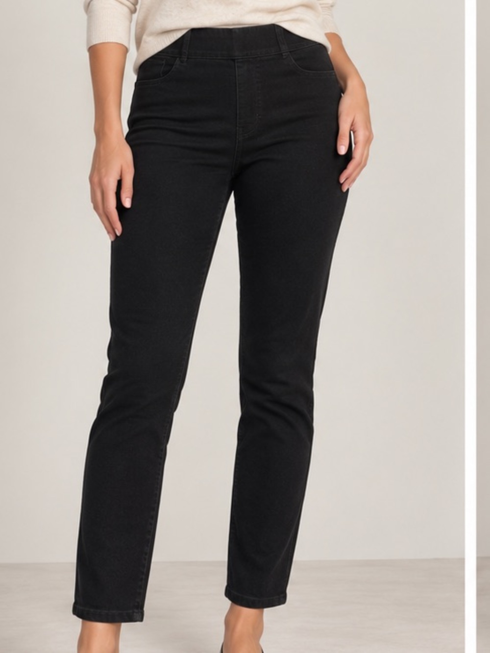 Soft Surroundings Black Slim Stretch Jeans